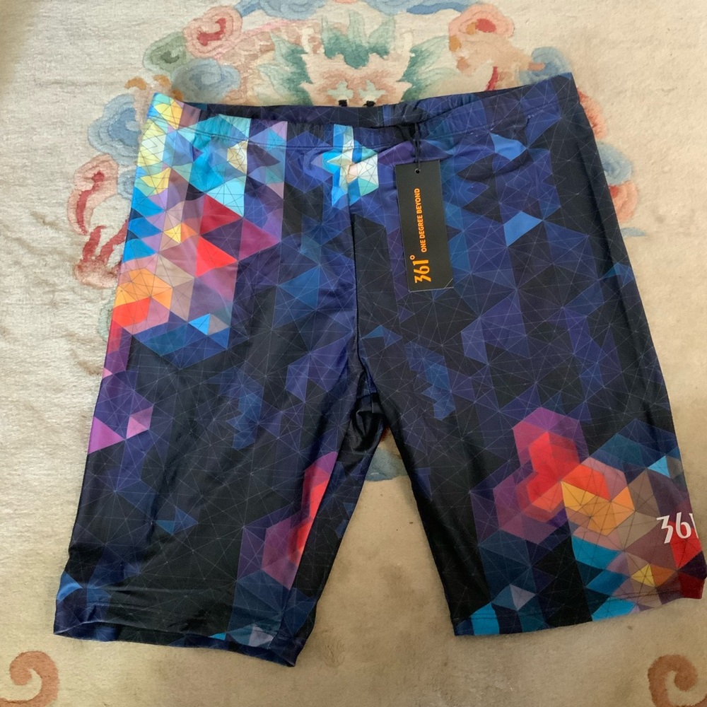 NWT 361 One Degree Beyond Mens Swim Jammers Swim Trunks Size L